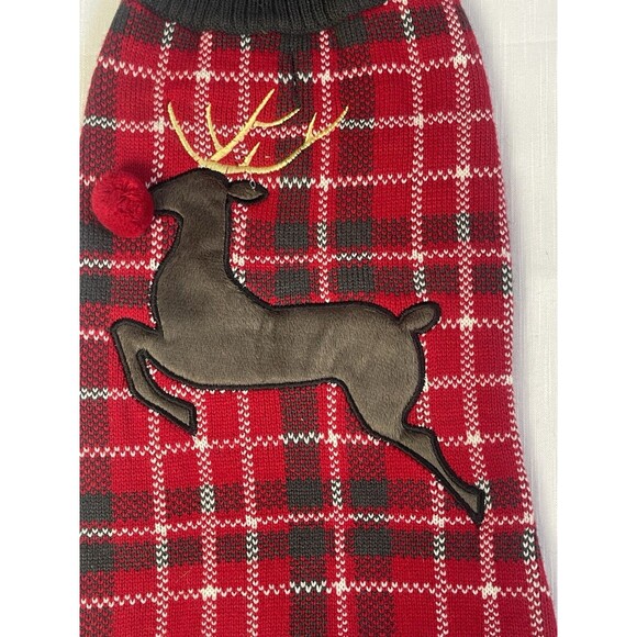 DUKE & DAISY Rudolph The Red Nose Raindeer Holiday Dog Sweater Sz L & XL New - Picture 2 of 6